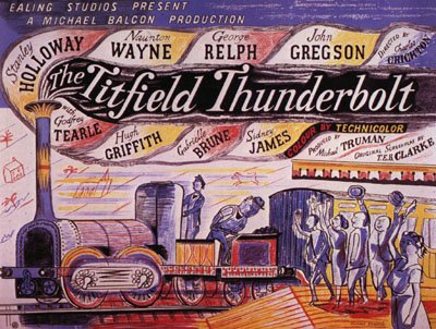 A poster advertising the 1953 Ealing comedy The Titfield Thunderbolt.