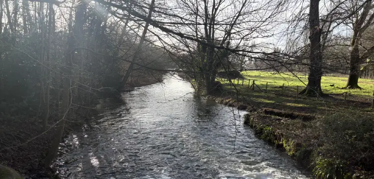 River walk in Fairford in the Cotswolds